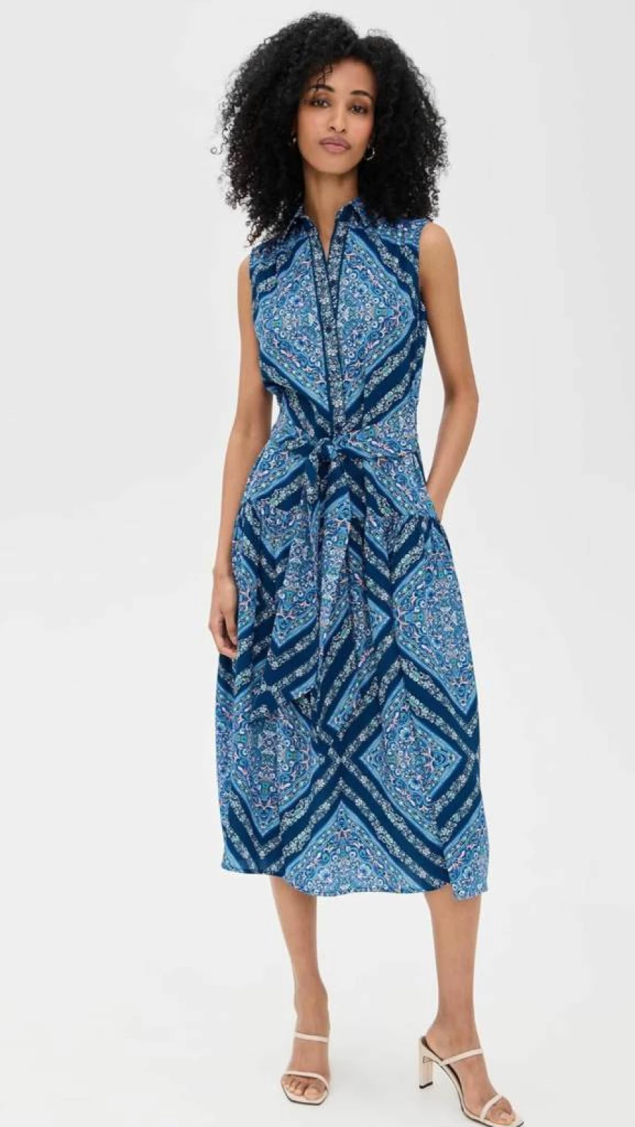 Shoshanna Women's Pauletta Floral Wrap Dress with V-Neck and Belt for Casual Wear