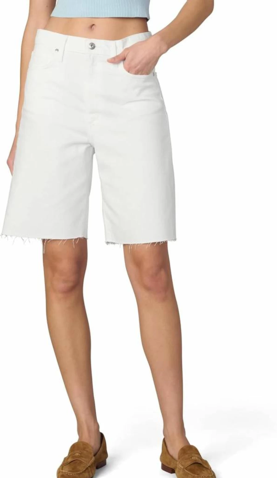 Joe's Women's Ryan Low Rise Bermuda Shorts - Comfortable Denim Shorts for Women