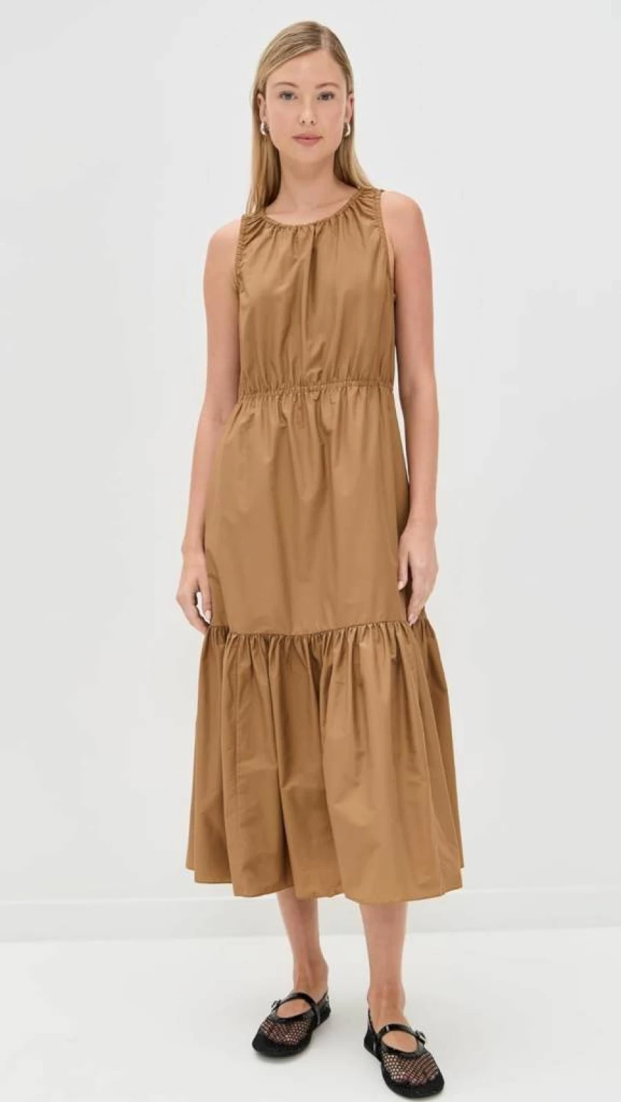 Theory Women's Tiered Gathered Dress - Elegant Casual & Office Wear