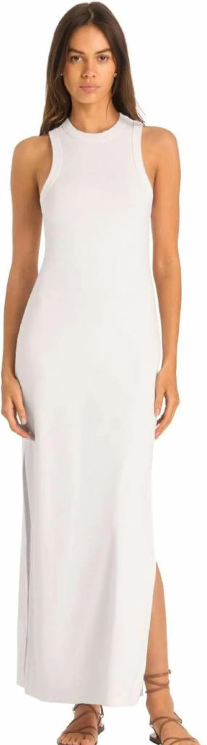 Vitamin A Women's Daybreak Cotton Rib Midi Dress - Essential Boho Style Dress