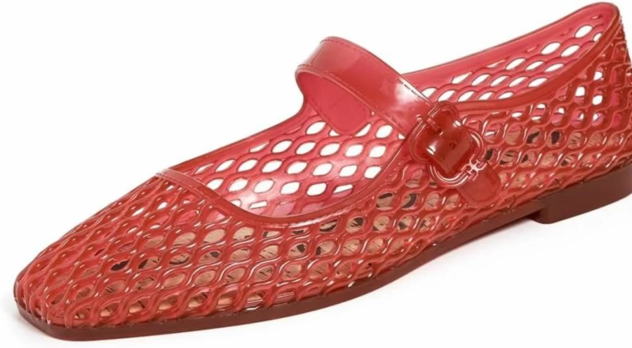 Sam Edelman Women's Michaela Jelly Mary Jane Flat Shoes - Comfortable & Stylish Slip-On Sandals for Women