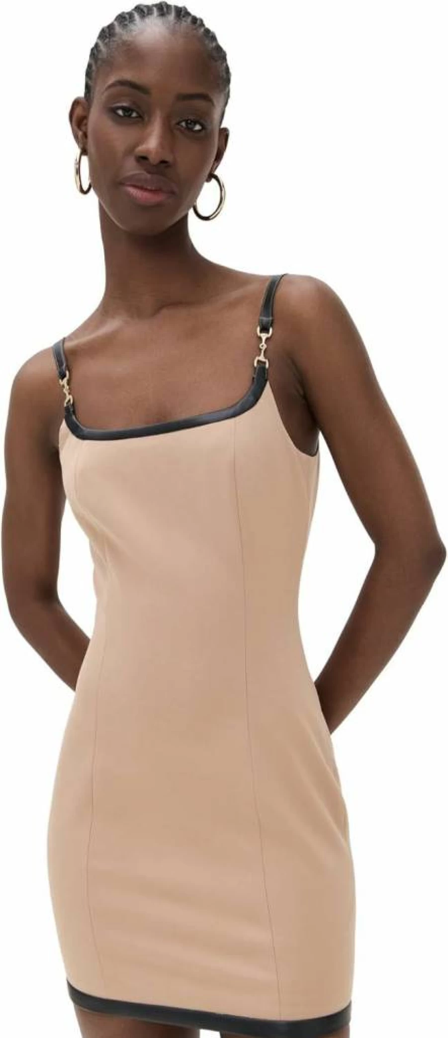 L'AGENCE Women's Jettie Leather Trim Dress - Stylish Designer Dress for Women