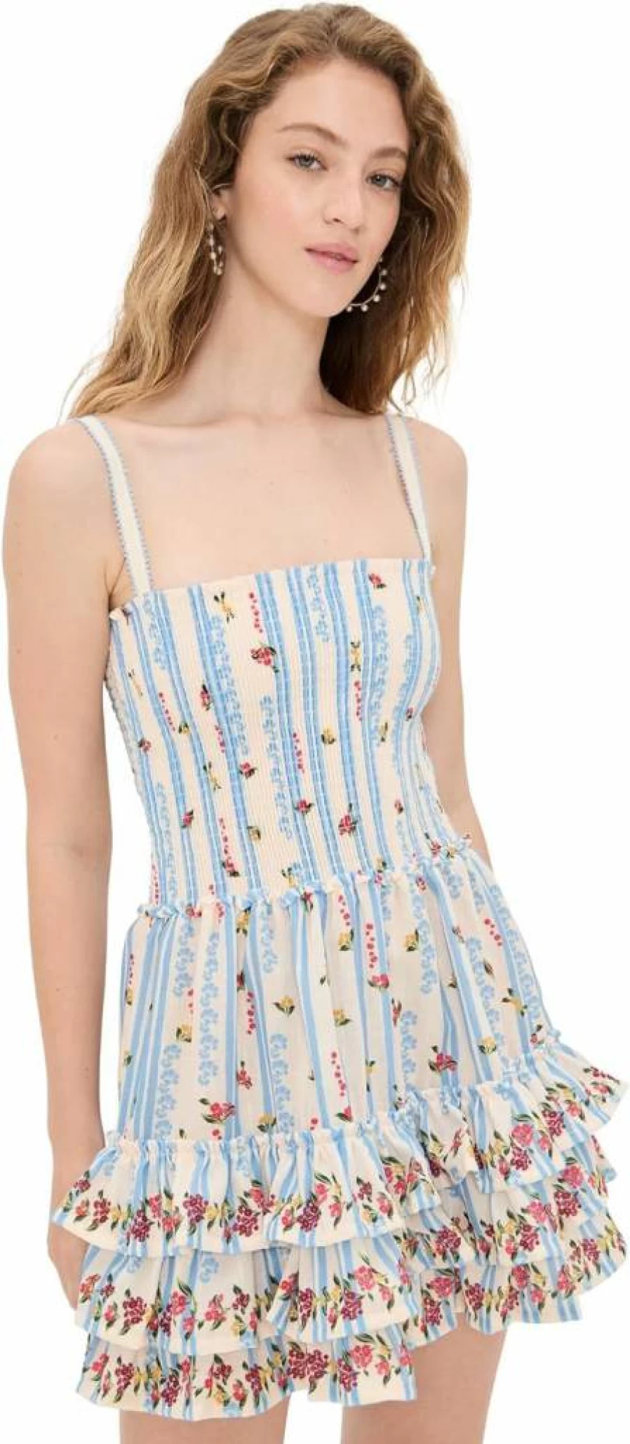 AGUA BENDITA Women's Alamy Citrus Floral Print Summer Dress