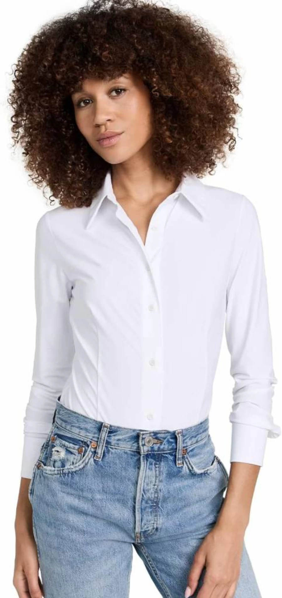 Commando Women's Classic Button-Down Thong Bodysuit - Soft Stretch Comfort