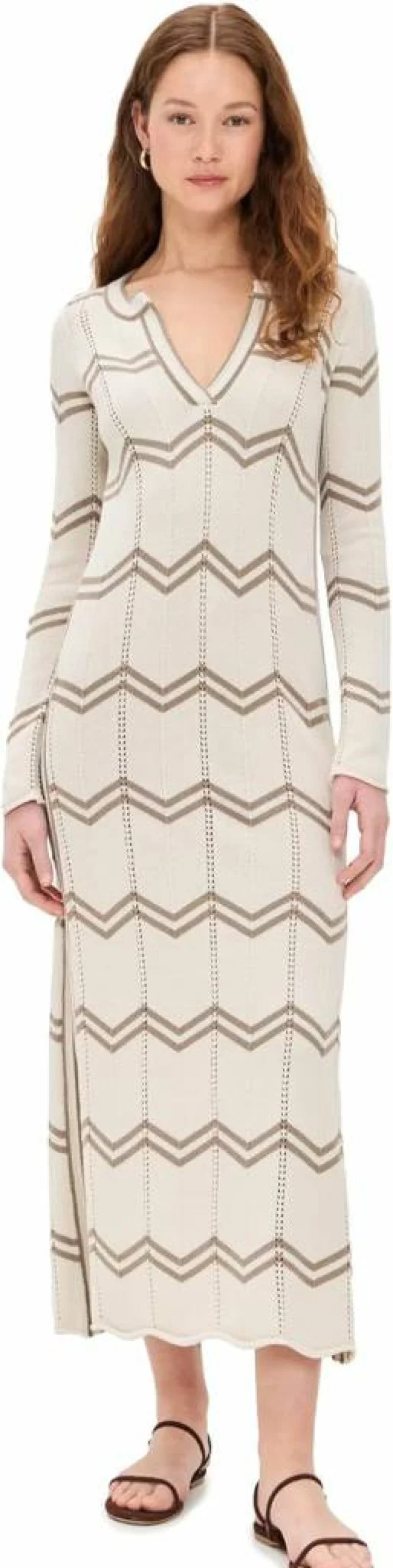 Splendid Women's Chevron Print Caftan Dress - Cella Jane Boho Beach Cover Up
