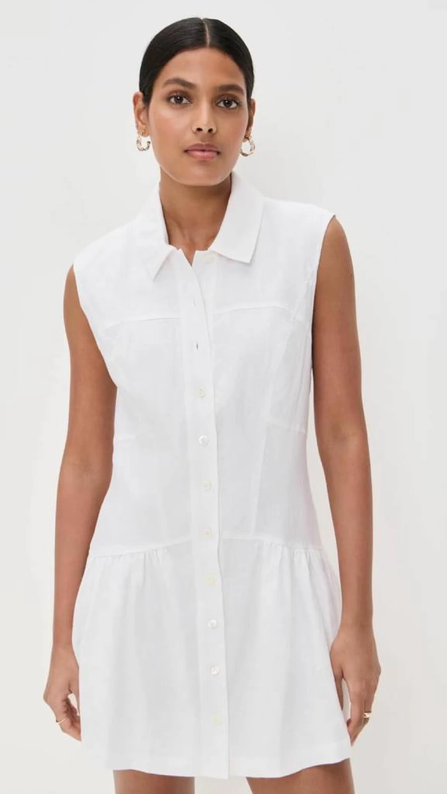 FRAME Women's Linen Day Dress - Summer Casual Dress