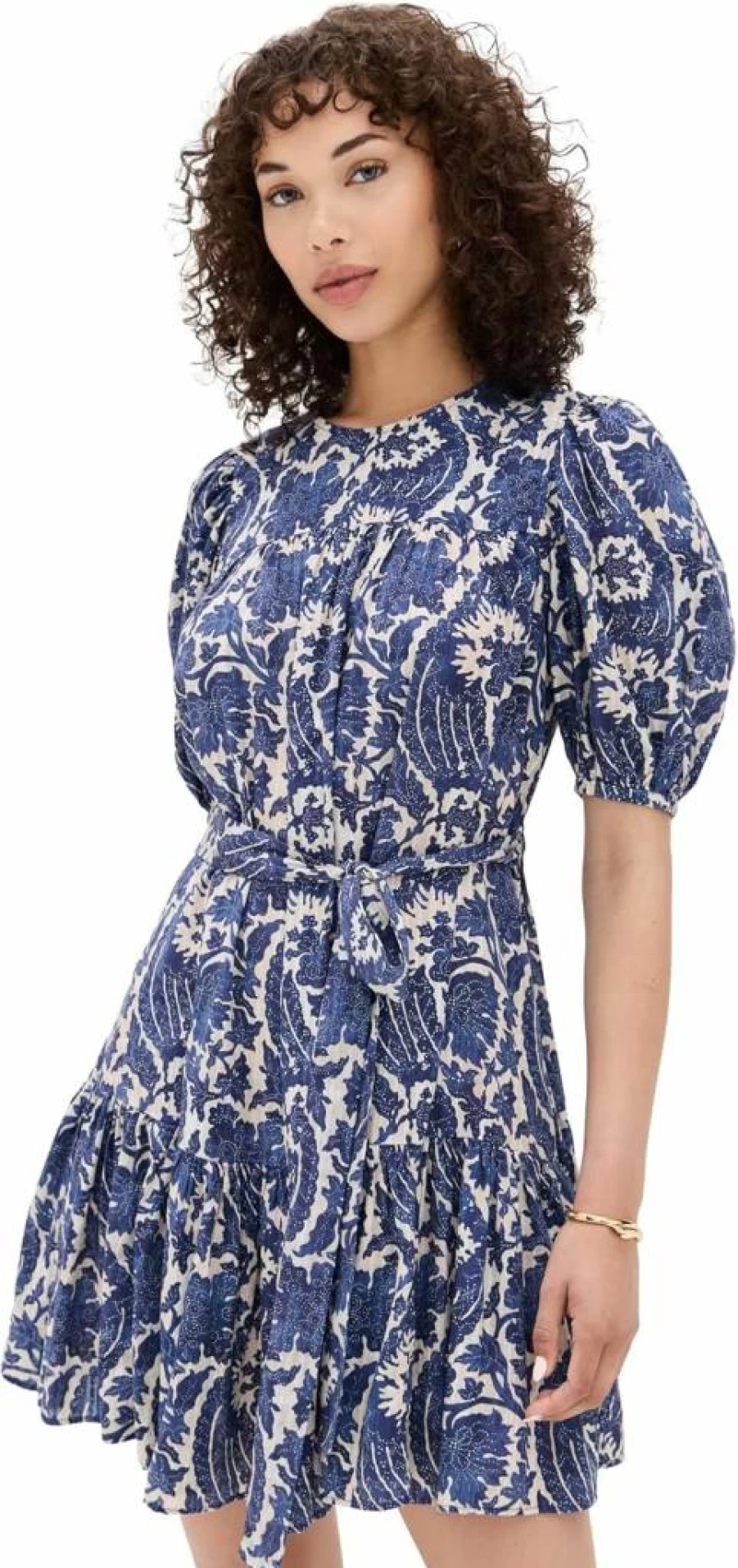 Ulla Johnson Rosalie Floral Mini Dress for Women - Short Sleeve Summer Dress