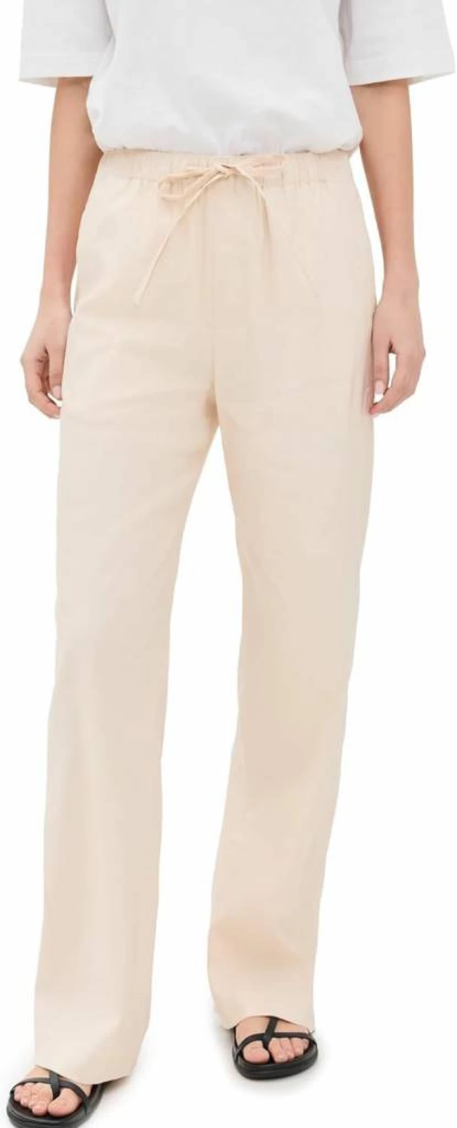 Rag & Bone Women's Logan Linen Beach Pants - Lightweight Summer Casual Trousers