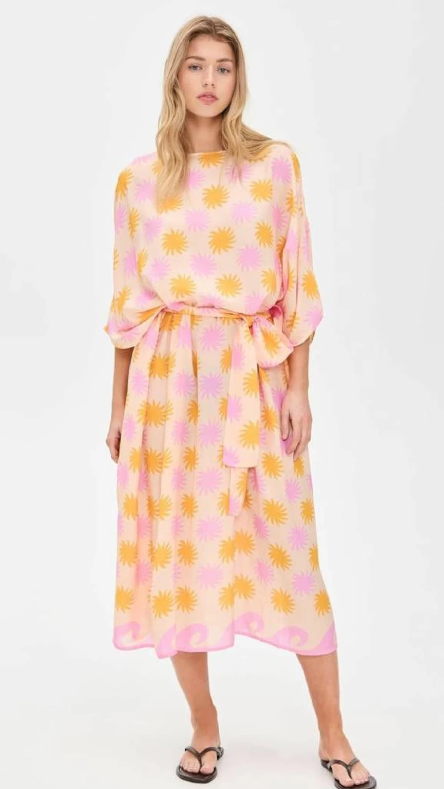 SUNDRESS Women's Cora Caftan Dress - Flowy Boho Summer Beach Cover Up