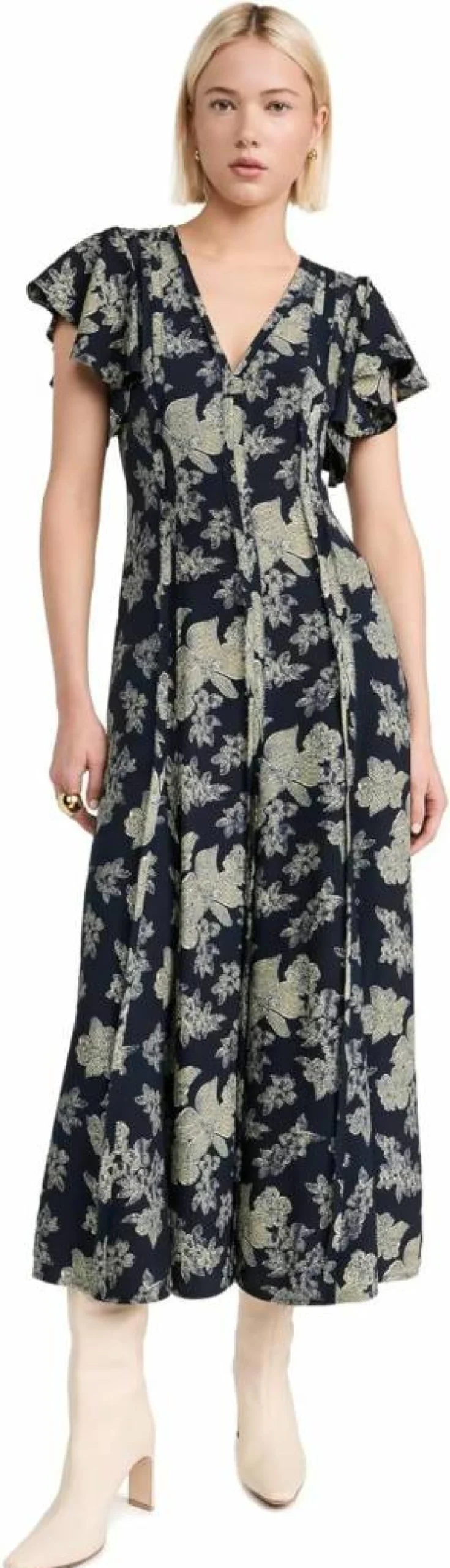 Ulla Johnson Evette Floral Print Maxi Dress for Women - Boho Chic Summer Dress