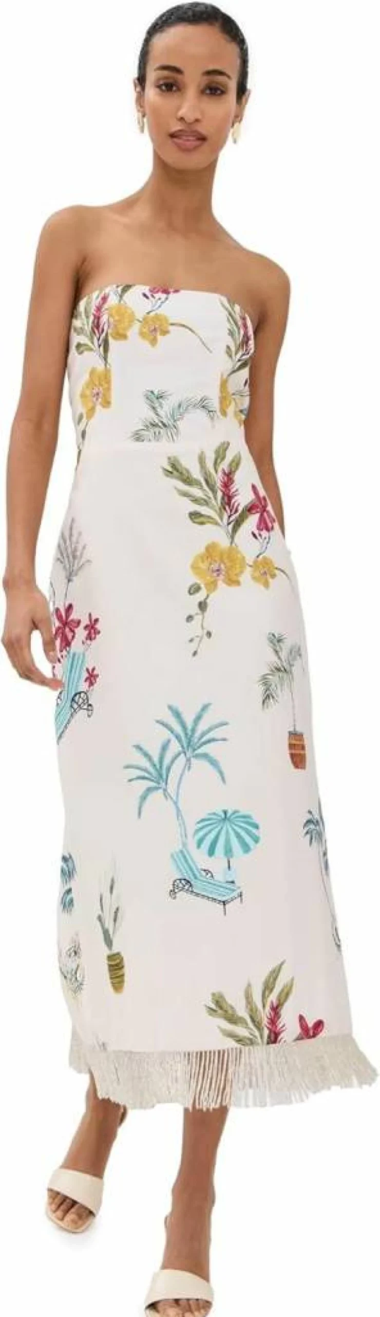 Isla & White Women's Agape Dress - Elegant Flowy Summer Dress for Women