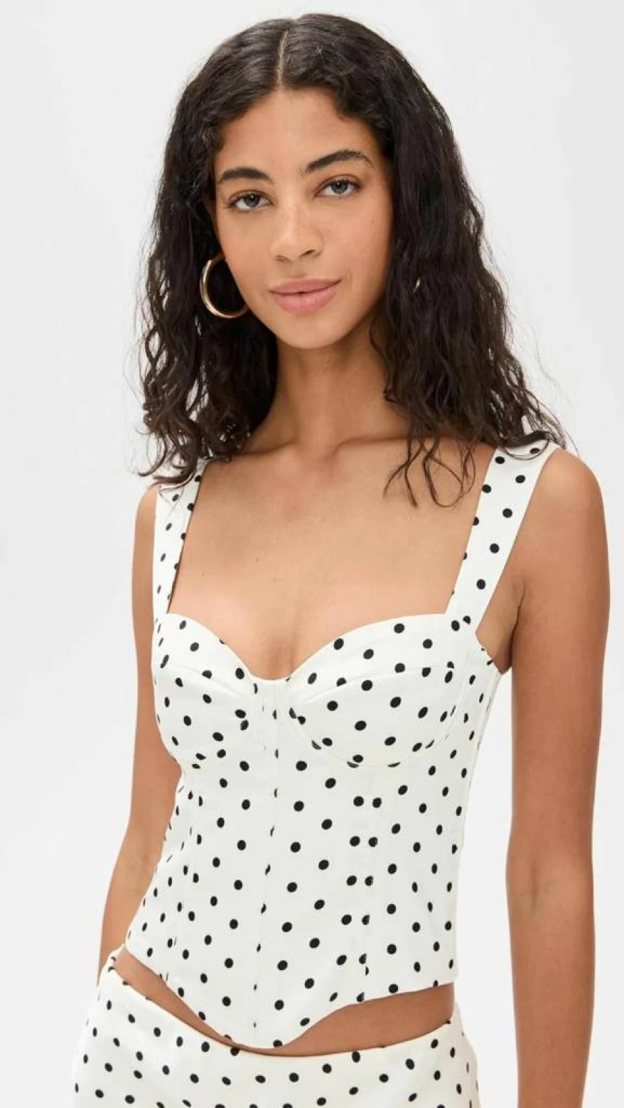 Runaway the Label Women's Karlita Bustier Top - Stylish Corset Lace-Up Crop Top