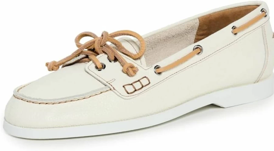 ATP Atelier Women's Nesso Leather Boat Shoes – Comfortable Slip-On Loafers for Women