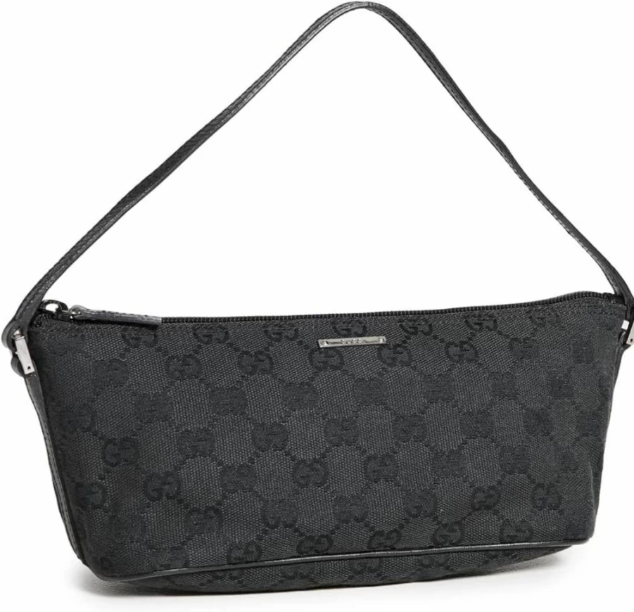 Gucci GG Canvas Women's Pre-Owned Boat Pochette Handbag