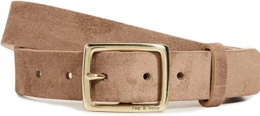 Rag & Bone Women's Distressed Boyfriend Jeans with Adjustable Belt