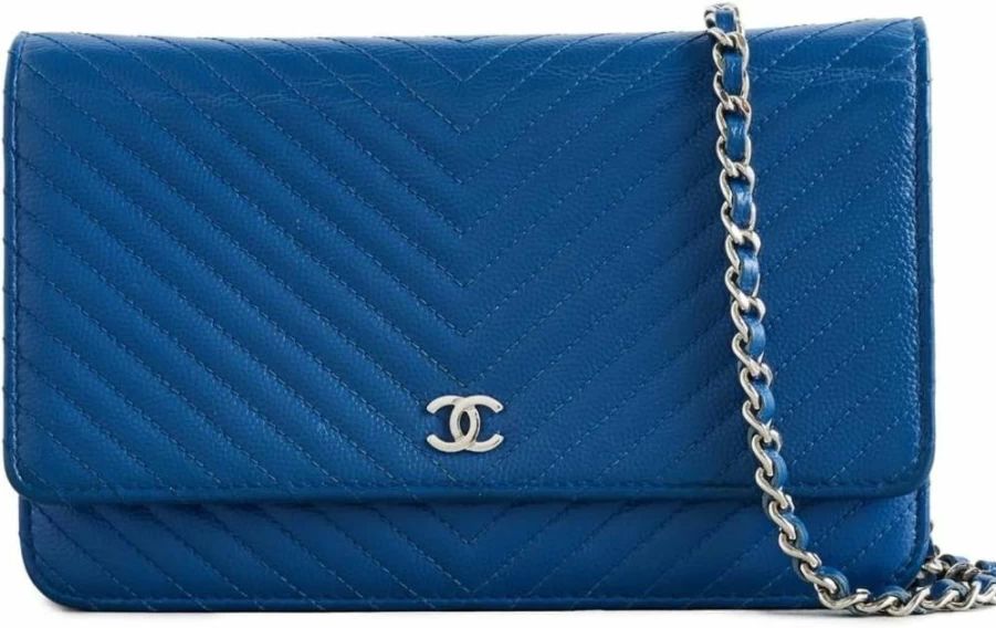 CHANEL Pre-Owned Coco Mark Chain Wallet for Women Vintage Designer Handbag