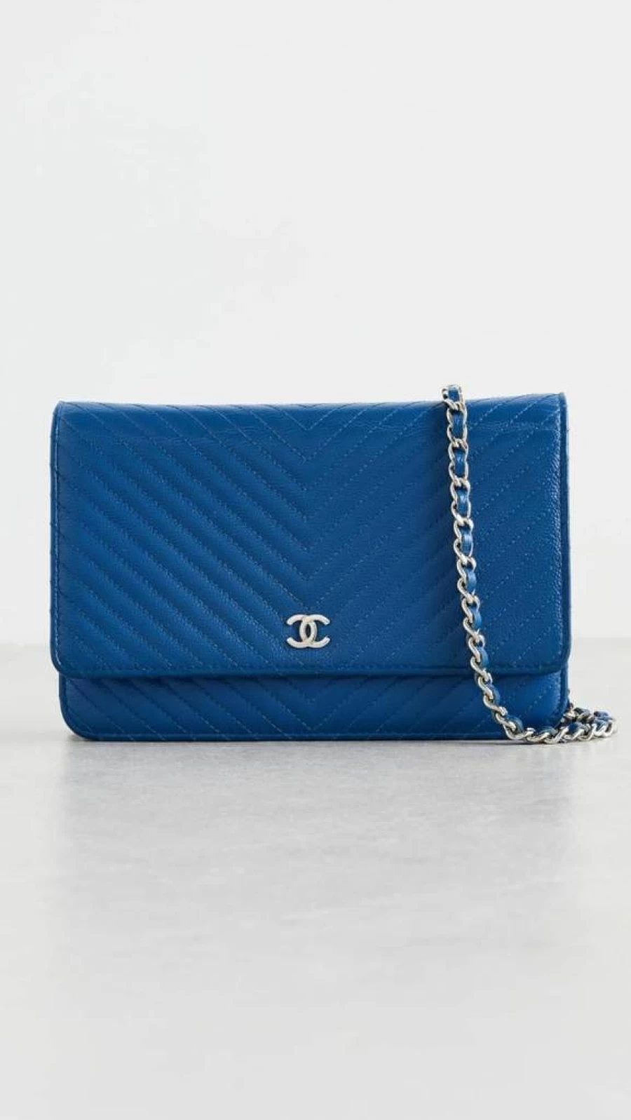 CHANEL Pre-Owned Coco Mark Chain Wallet for Women Vintage Designer Handbag