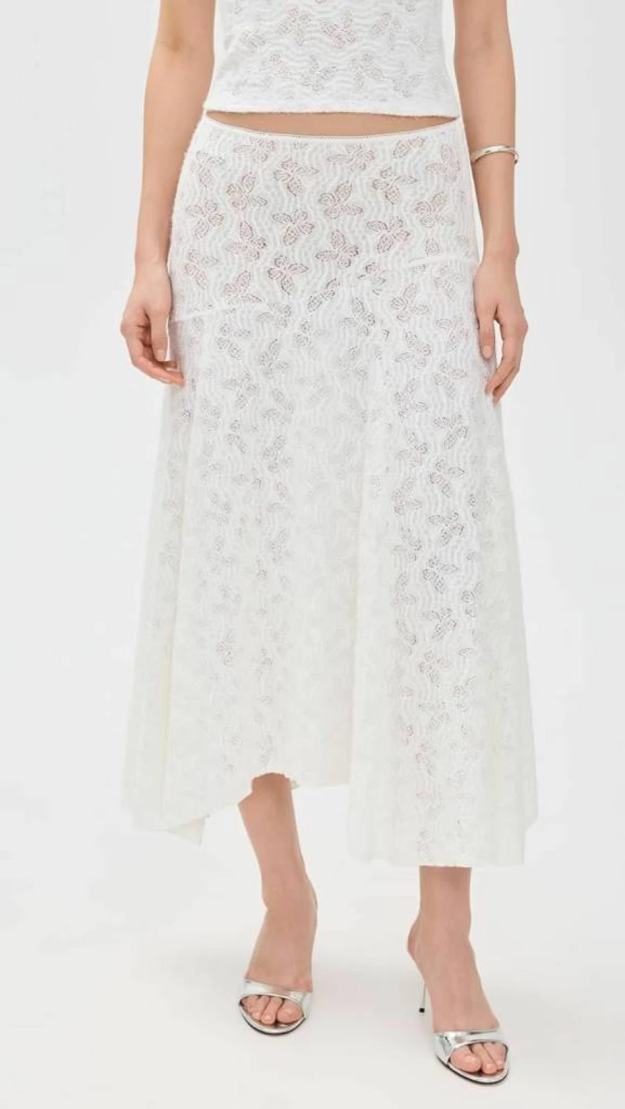 Lioness Women's Tidal Midi Skirt - Flowy Beach Skirt with Side Slit, High Waist A-Line Design