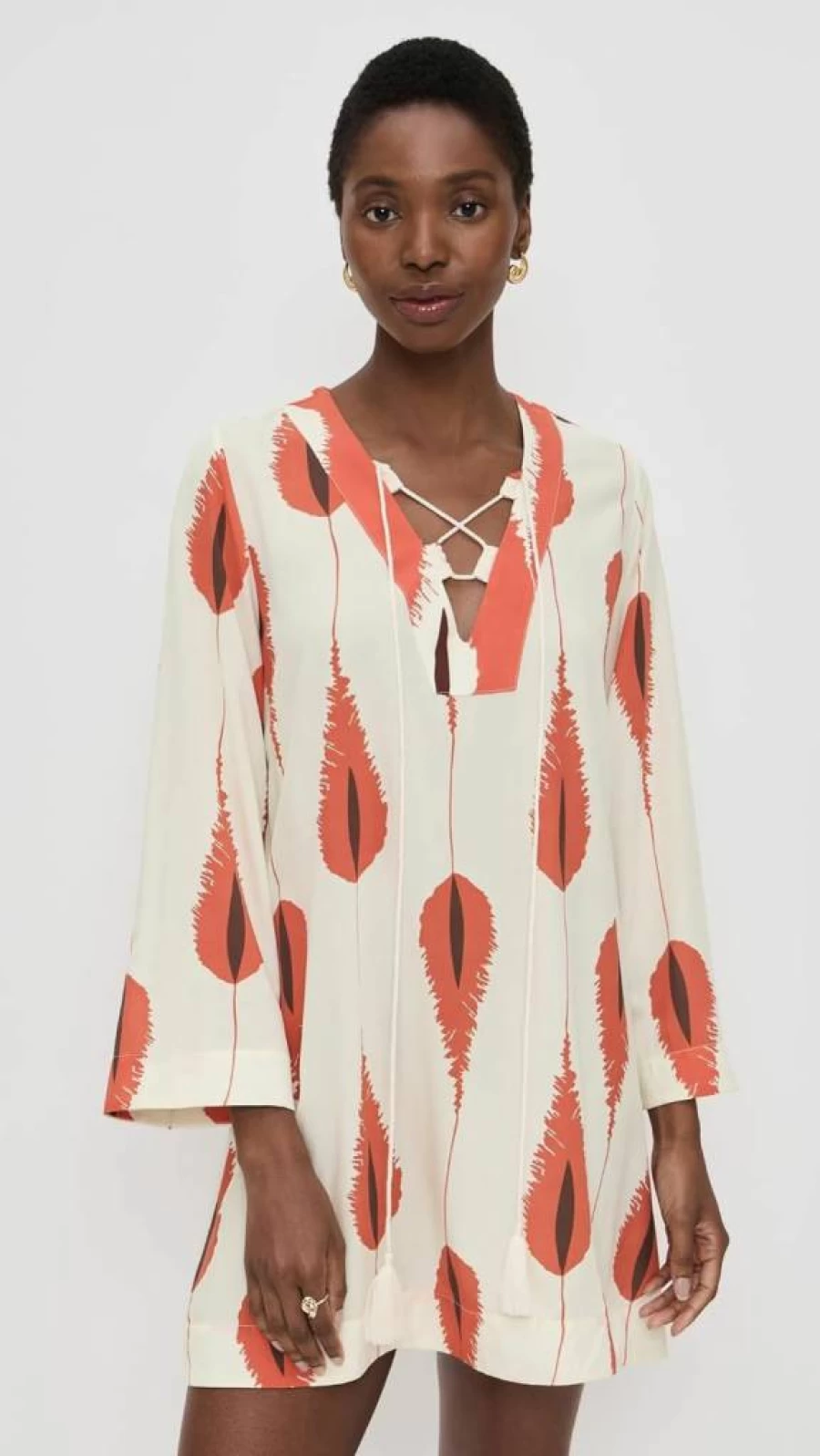 PALMACEA Women's Ceremonial Tunic – Elegant Boho Chic Blouse for Casual & Festive Wear