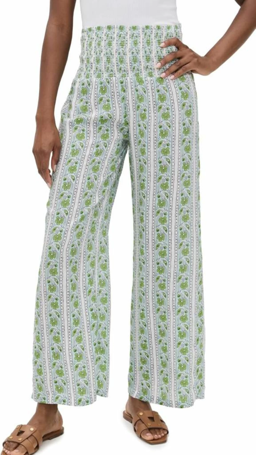 BELL Women's High-Waist Beach Pants - Lightweight Summer Casual Trousers for Vacation