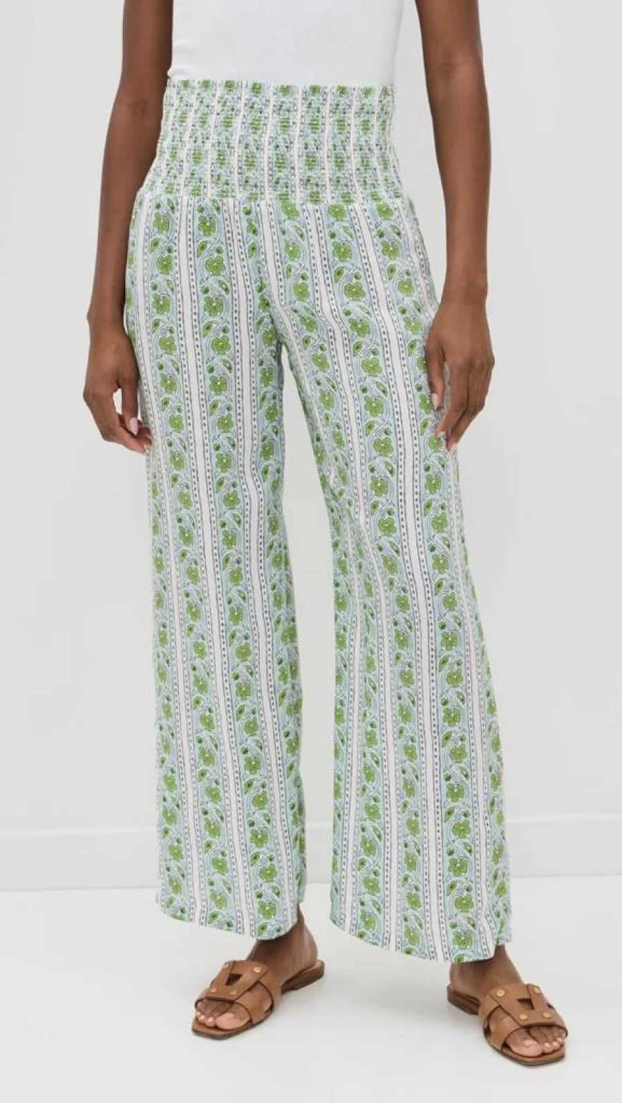 BELL Women's High-Waist Beach Pants - Lightweight Summer Casual Trousers for Vacation