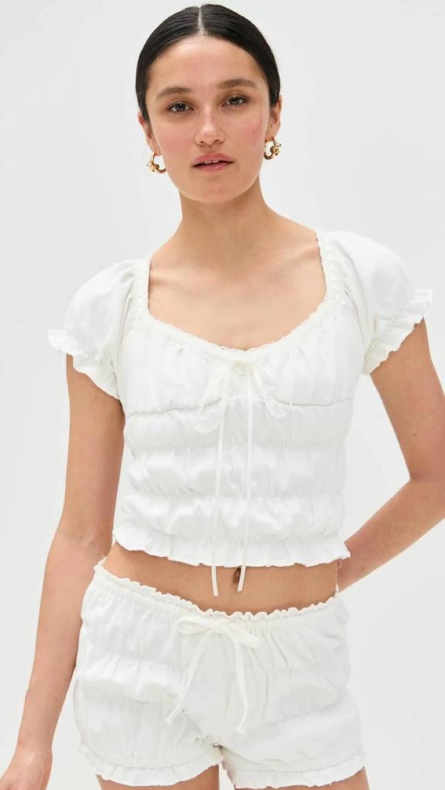 Bailey Rose Women's Smocked Blouse: Floral Summer Tops for Women