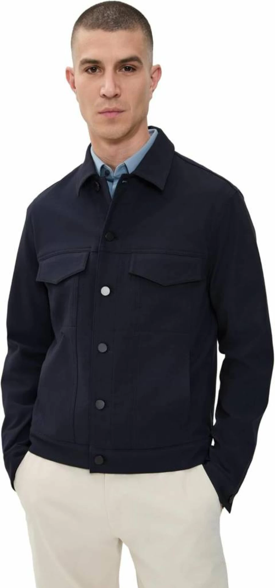 Theory Men's River Jacket - Slim Fit Neoteric Twill Blazer for Business Casual Wear