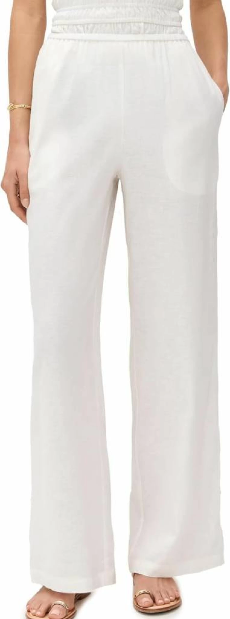 Solid & Striped Women's Monaco High-Waisted Striped Pants - Classic Fit, Comfortable & Stylish Trousers