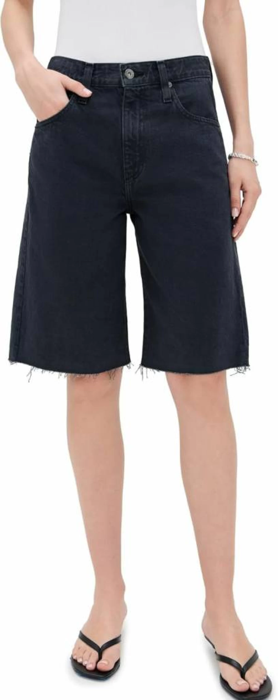 AG Adriano Goldschmied Women's Hattie High-Rise Denim Shorts