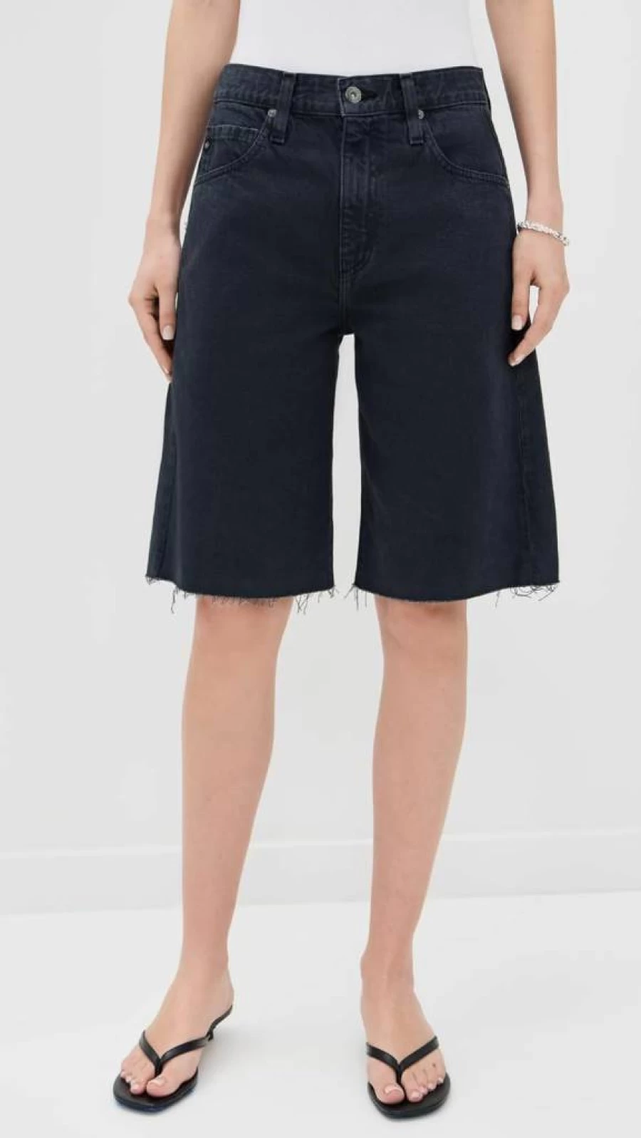 AG Adriano Goldschmied Women's Hattie High-Rise Denim Shorts