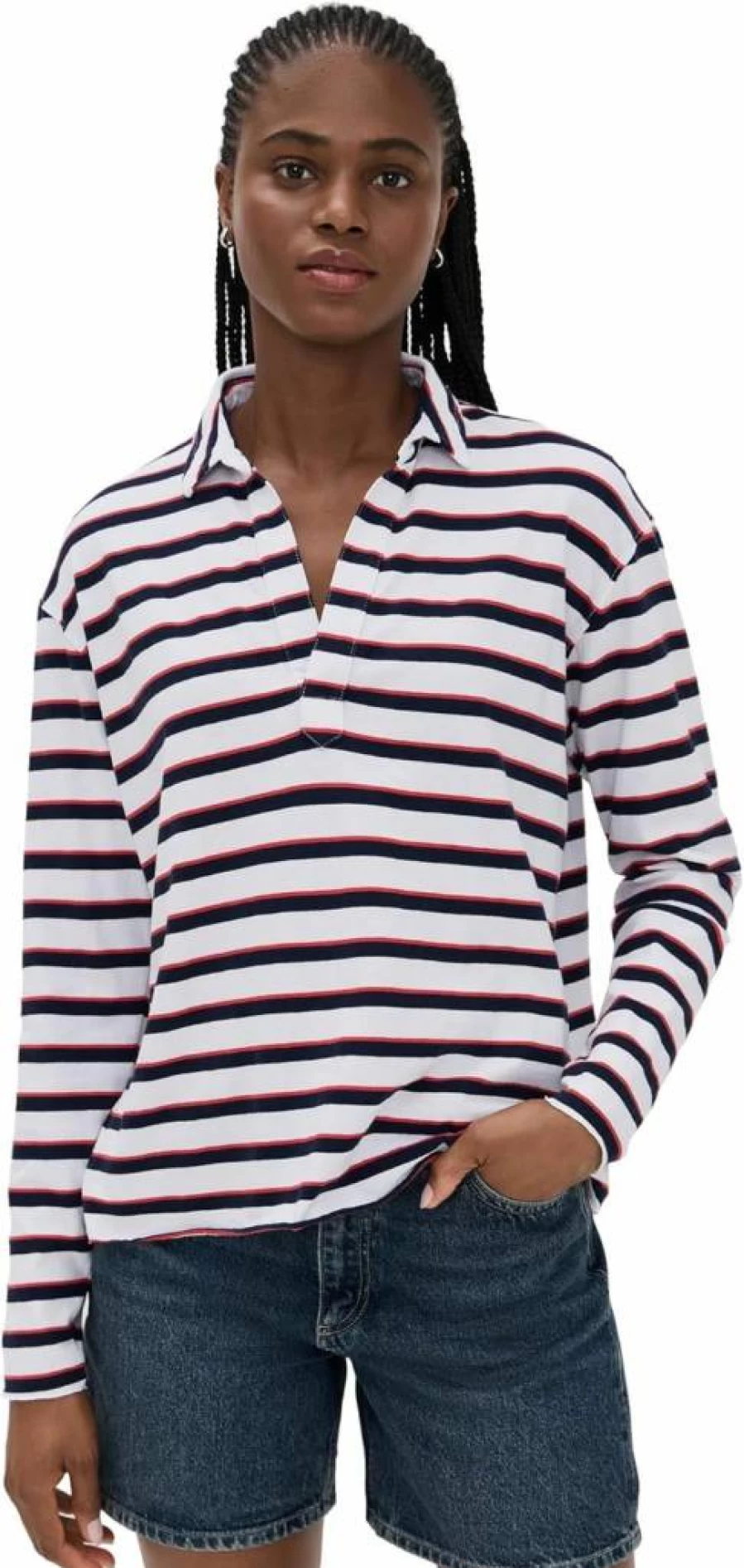 Frank & Eileen Women's Patrick Popover Henley Shirt - Classic Casual Top