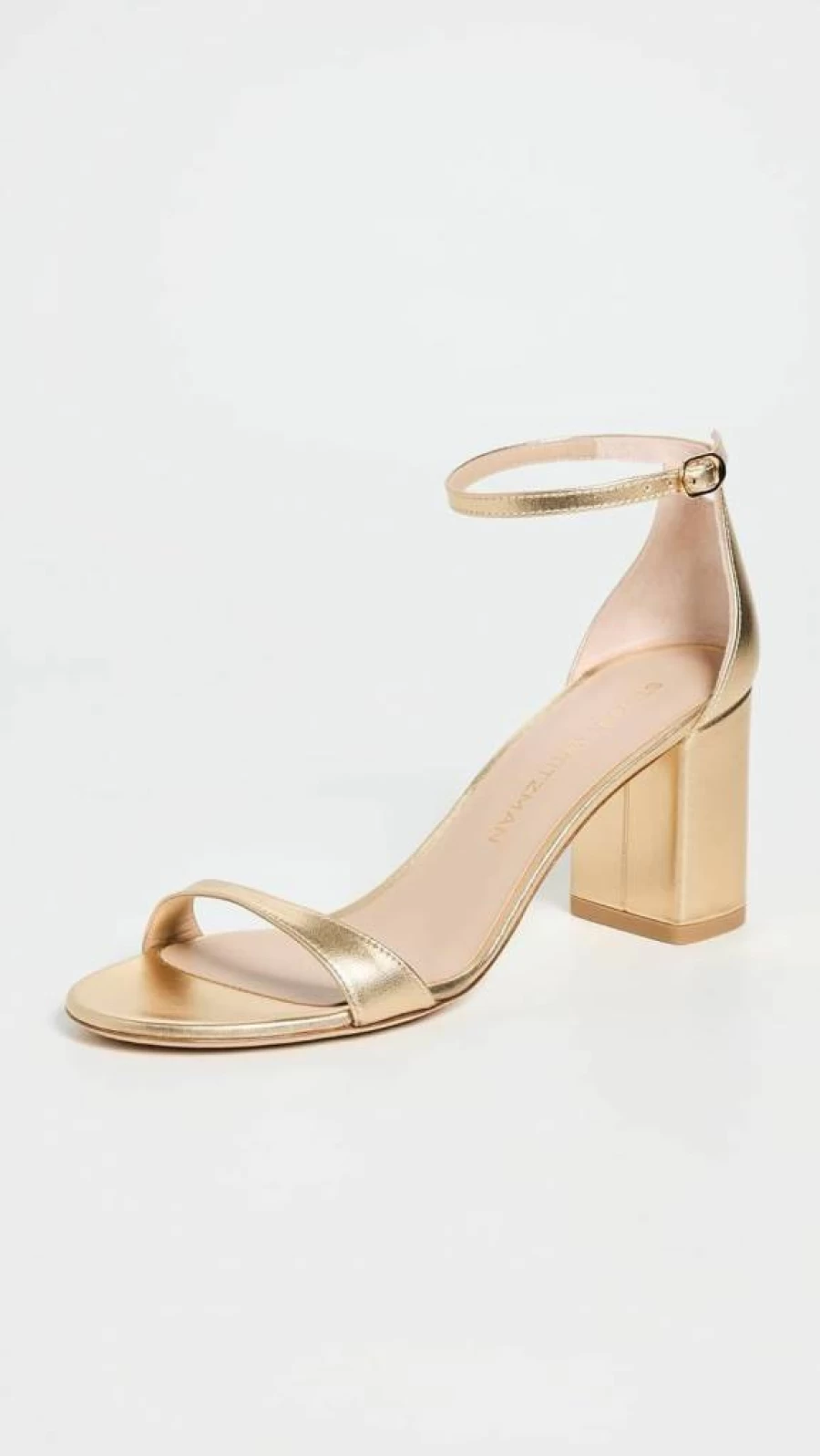 Stuart Weitzman Women's Nudist 75mm Block Heel Sandals