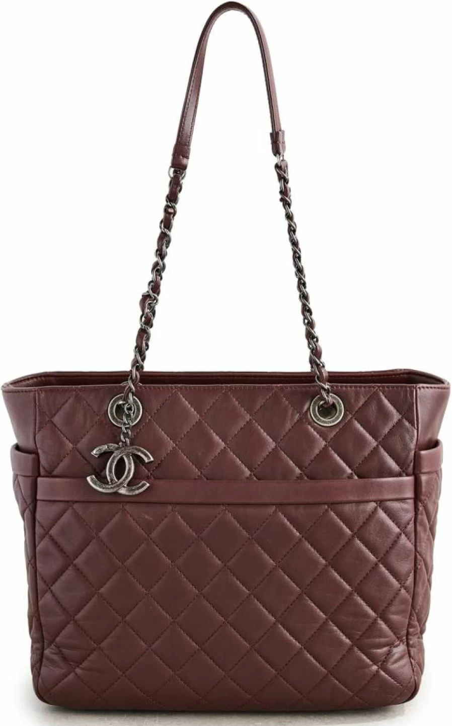 Chanel Pre-Owned Quilted Lambskin Chain Shoulder Bag Women's Luxury Tote