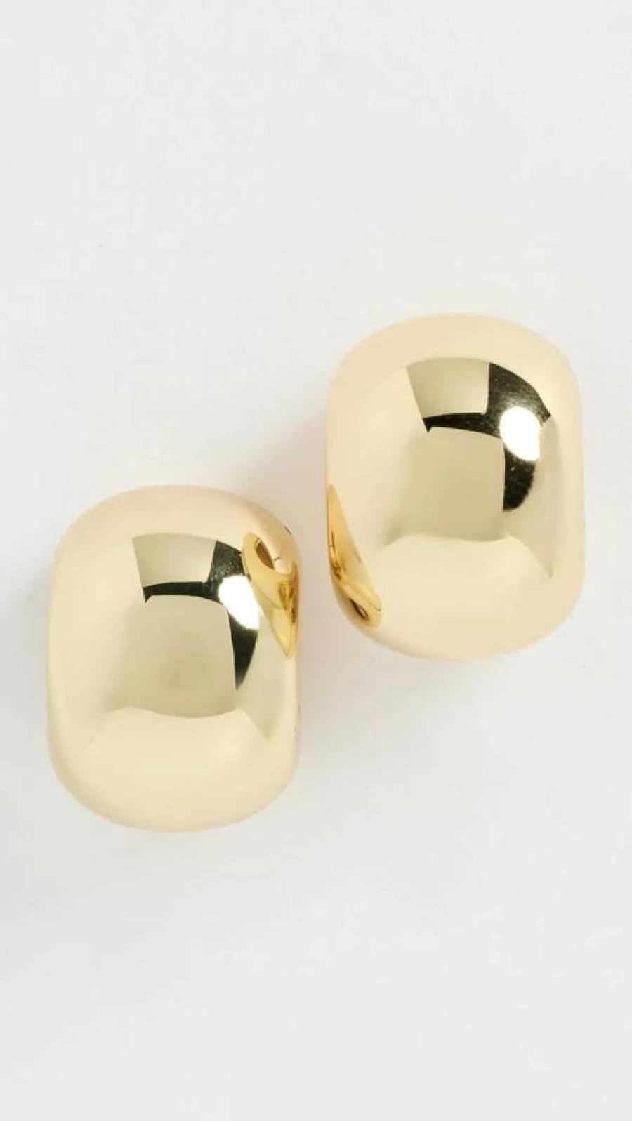 JENNY BIRD Gemma Hoop Earrings for Women - Sterling Silver Gold Plated Huggie Hoops