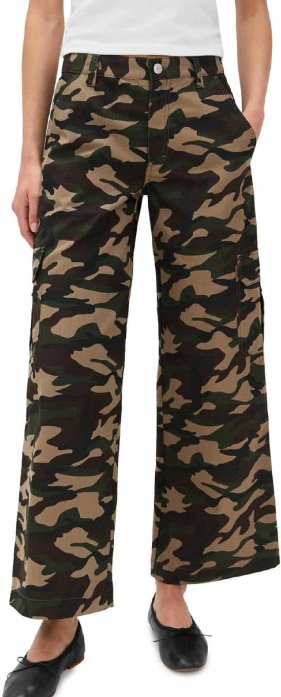 Sandy Liang Women's Sorano High-Waisted Wide-Leg Pants - Trendy Casual Comfort