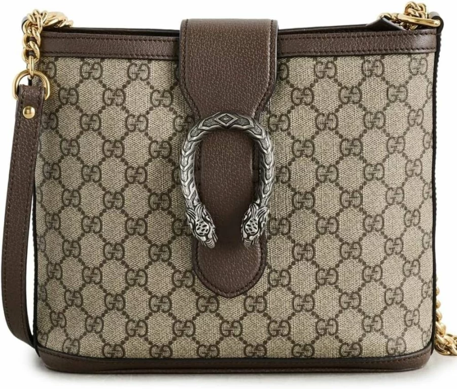 Gucci Women's Vintage Dionysus Bucket Bag Leather Shoulder Handbag Pre-Owned Luxury