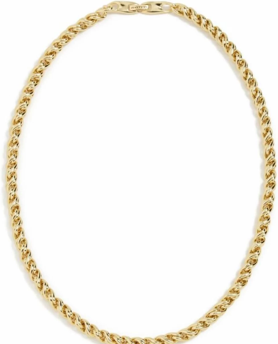 JENNY BIRD Rizzo Gold-Tone Necklace for Women - Minimalist Layering Chain