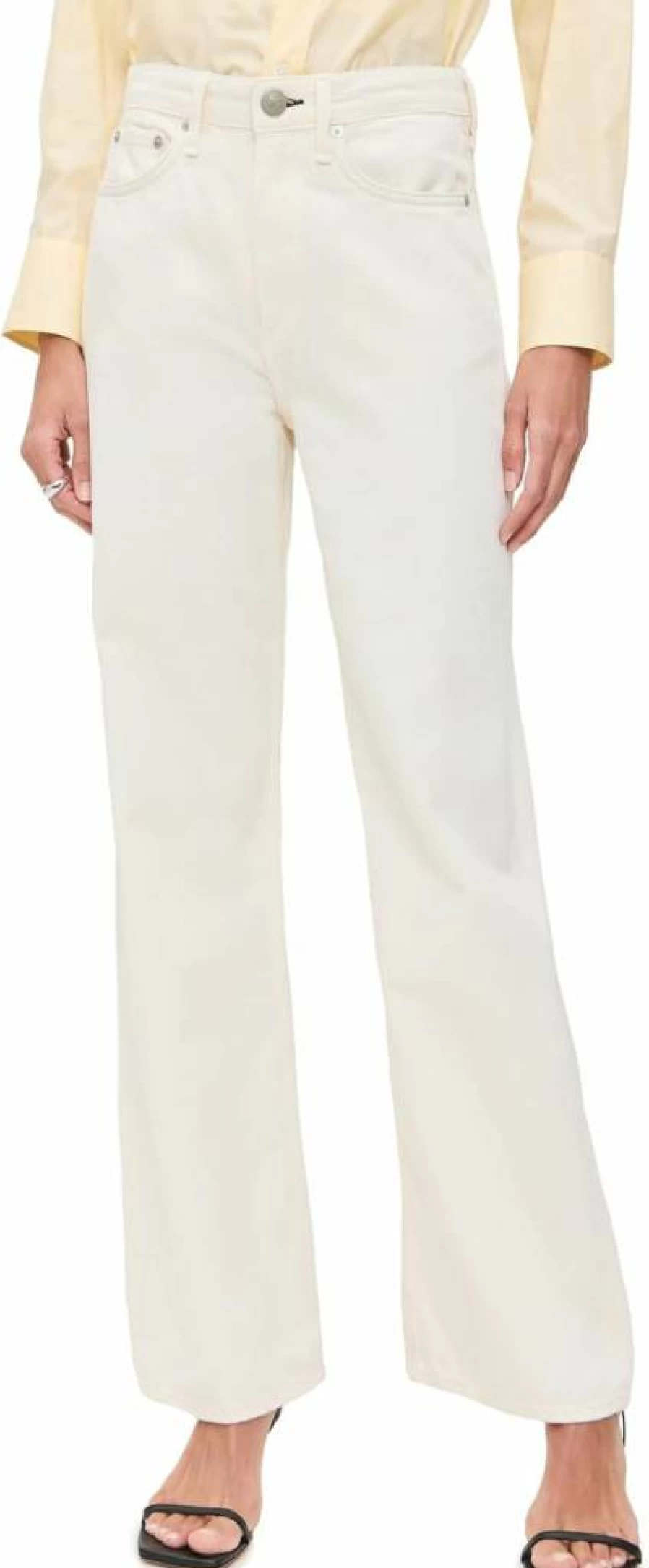 Rag & Bone Women's Featherweight Logan Jeans - Lightweight Comfort Stretch Denim Pants
