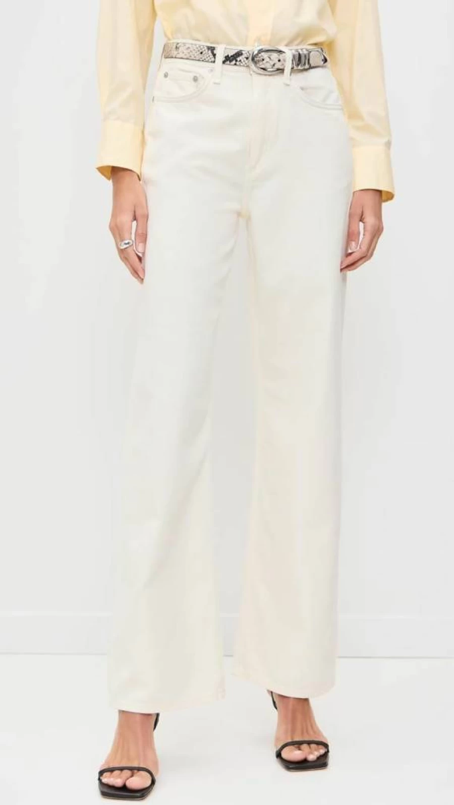 Rag & Bone Women's Featherweight Logan Jeans - Lightweight Comfort Stretch Denim Pants