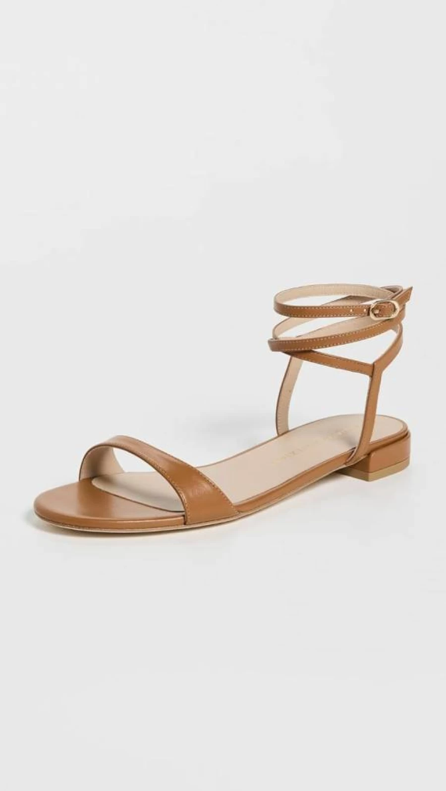 Stuart Weitzman Women's NudistWrap Sandals - Elegant Strappy Heeled Sandals for Women