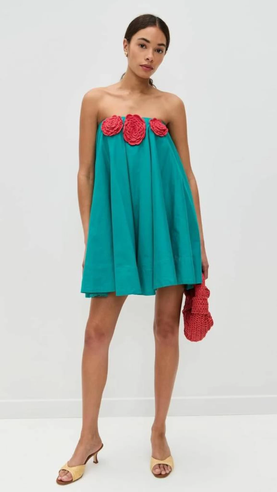 Pitusa Women's Crochet Floral Tea Dress - Boho Chic Summer Maxi Dress