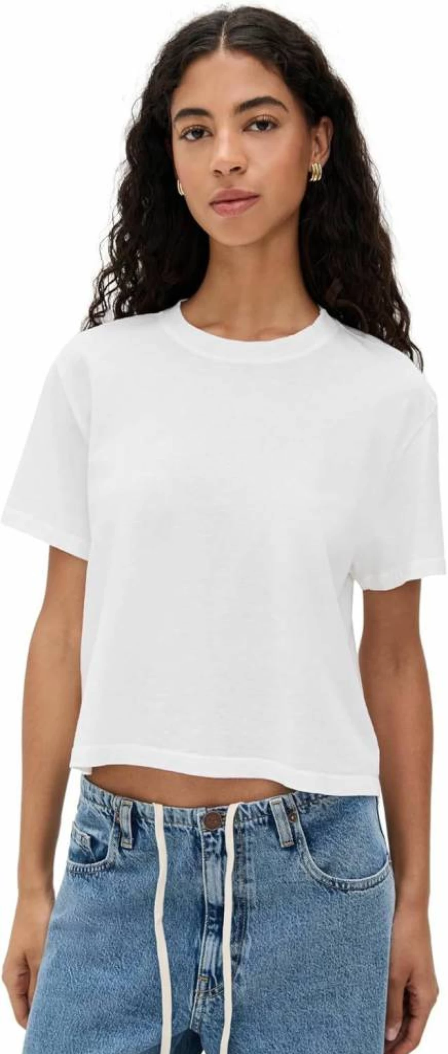ASKK NY Women's Vintage Washed Boyfriend Tee - Oversized Relaxed Fit Cotton T-Shirt