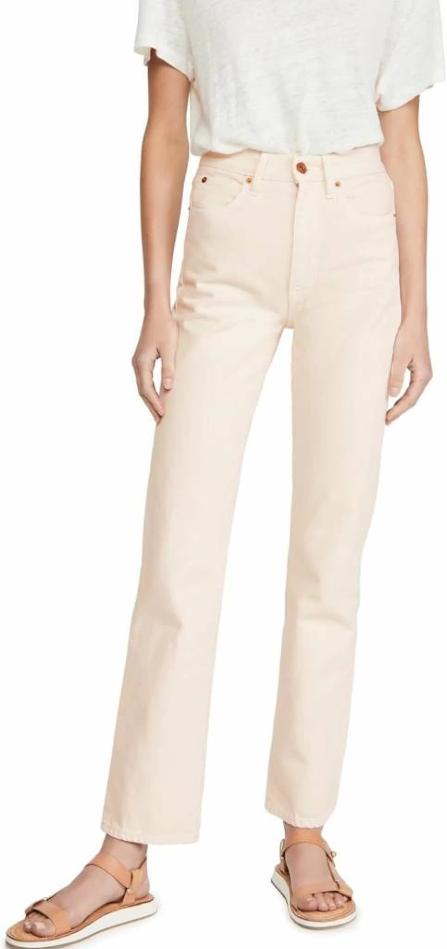 SLVRLAKE Women's High-Rise London Jeans - Classic Blue Denim Skinny Jeans for Women