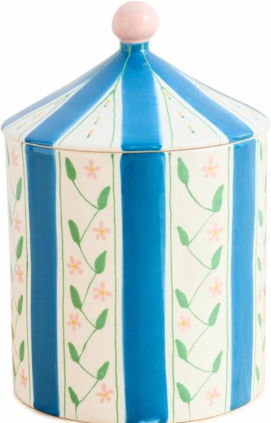 Laetitia Rouget Women's Blue Floral Print Box Handbag