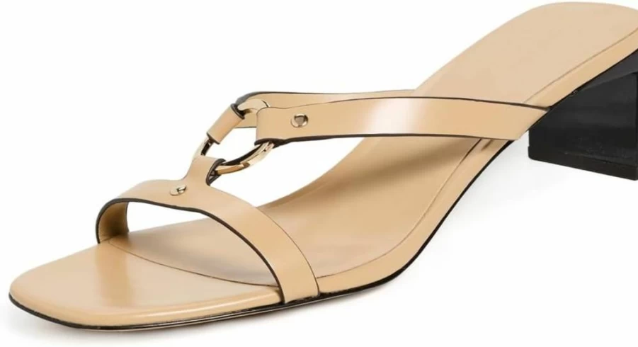 Tory Burch Women's Ring Heel Sandals – Elegant High Heel Strappy Summer Shoes