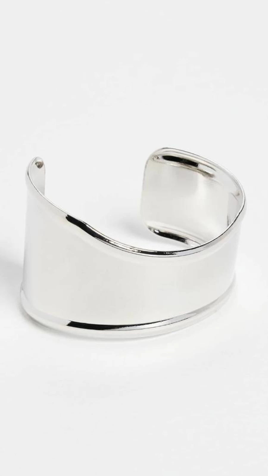 ADINA EDEN Women's Curved Wide Bangle Bracelet - Elegant Indented Design for Stylish Accessories