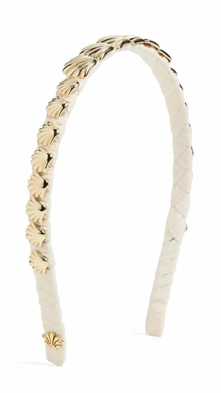 Lele Sadoughi Women's Gold Shell-Embellished Headband – Stylish Hair Accessory