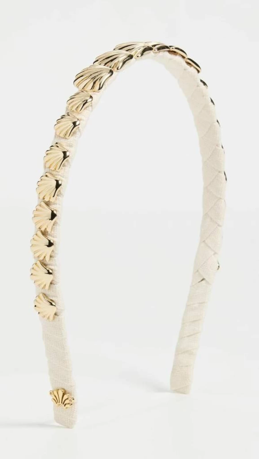 Lele Sadoughi Women's Gold Shell-Embellished Headband – Stylish Hair Accessory