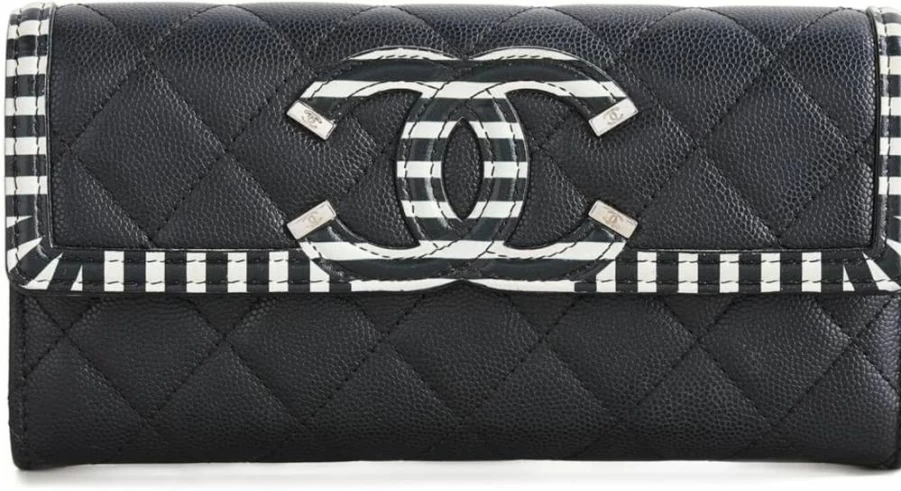 Chanel Pre-Owned Cruise Line Long Wallet for Women - Vintage Designer Wallet