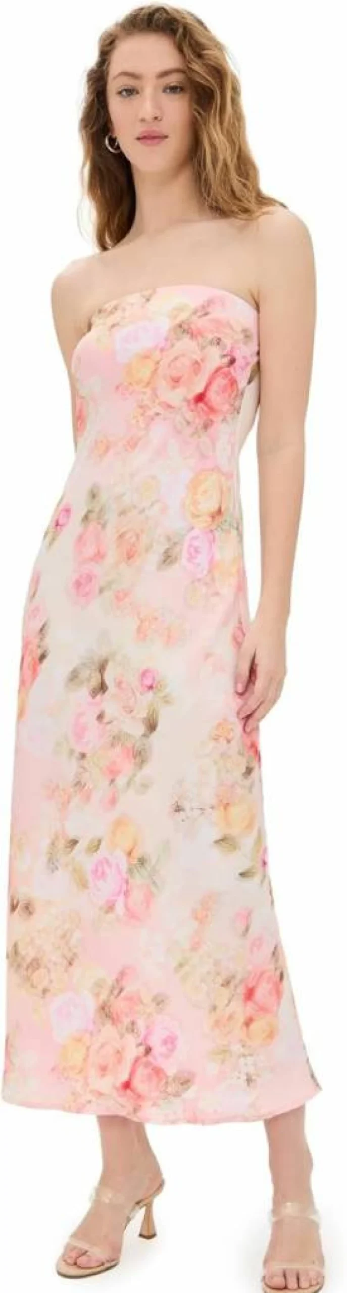 RESA Women's Anna Floral Midi Dress - Elegant Summer Casual Fit & Comfortable